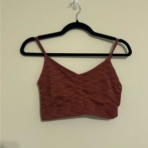 Rust Red Strappy Exercises Bra